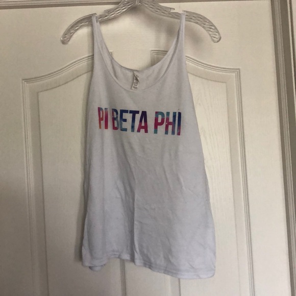 Plain white Pi Beta Phi Sorority tank - Picture 1 of 1